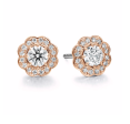 Lorelei Diamond Halo Stud Earrings Supply