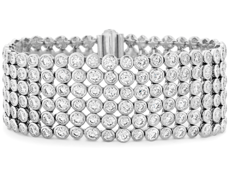 Hearts On Fire 6 Row Bezel Diamond Bracelet Online Sale