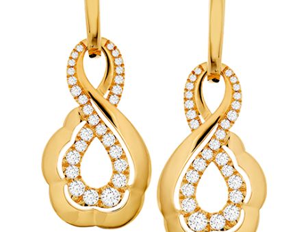 Hearts On Fire Lorelei Gold Infinity Diamond Earrings For Cheap