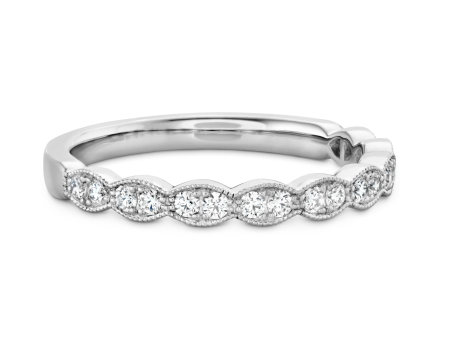 Lorelei Floral Milgrain Diamond Band Sale