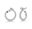 Aerial Regal Diamond Hoops (small) Discount