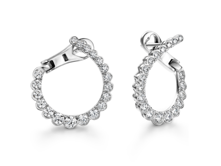 Aerial Regal Diamond Hoops (small) Discount