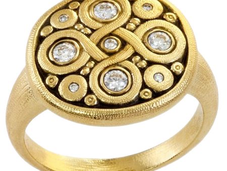 Alex Sepkus Celtic Spring Dome Large Ring - R-161RA Online now