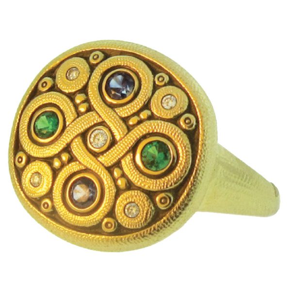 Alex Sepkus Celtic Spring Dome Large Ring - R-161SBA Hot on Sale