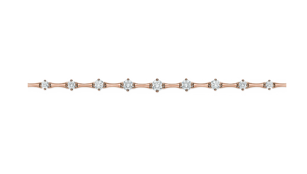 Mariposa Shooting Star .60ctw Diamond Bolo Bracelet in 18k Rose Gold Online now