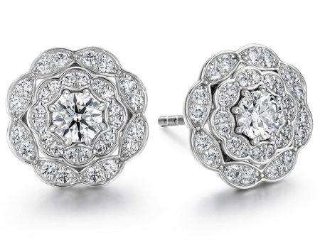 Hearts On Fire Double Halo Diamond Stud Earrings Online Hot Sale