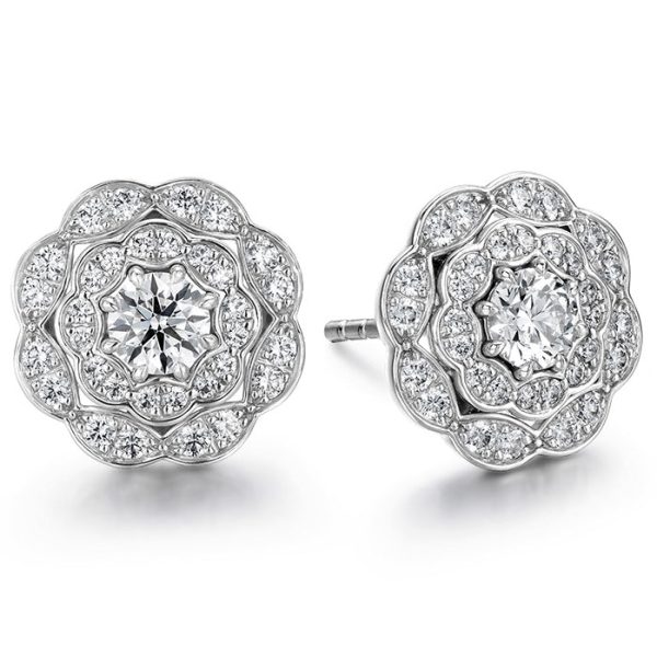 Hearts On Fire Double Halo Diamond Stud Earrings Online Hot Sale