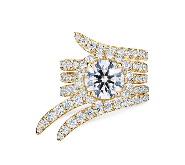 Vela Double Row Pave Ring Online Sale