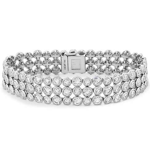 Hearts On Fire Triple Bezel Diamond Bracelet Discount