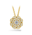 Lorelei Double Halo Diamond Pendant For Sale