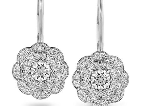 Hearts On Fire Lorelei Double Halo Drop Diamond Earrings Cheap