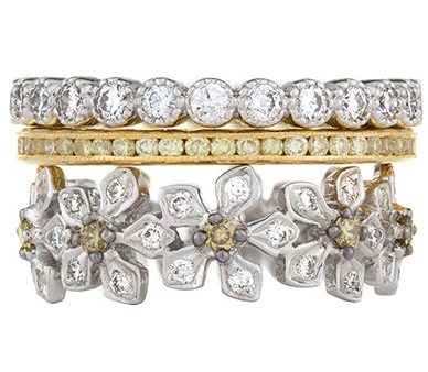 Mariposa Stackable Starburst Diamond Stack Ring Set Online Hot Sale