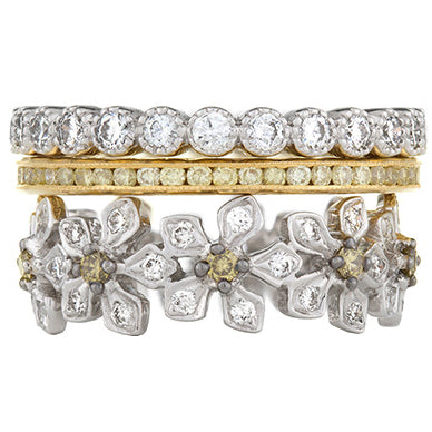 Mariposa Stackable Starburst Diamond Stack Ring Set Online Hot Sale