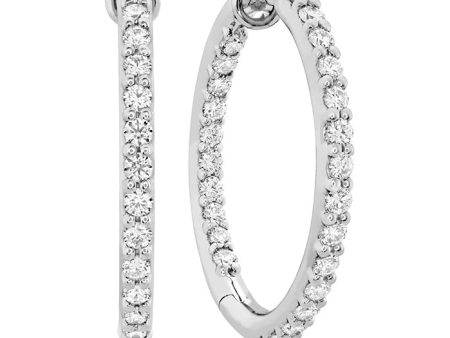 Hearts On Fire Classic Inside Out Hoope Medium Diamond Earrings For Discount