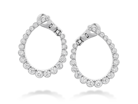 Aerial Regal Diamond Hoops (large) Cheap