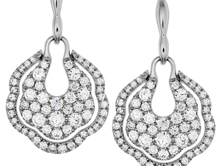 Hearts On Fire Lorelei Diamond Pave Drop Earrings For Sale