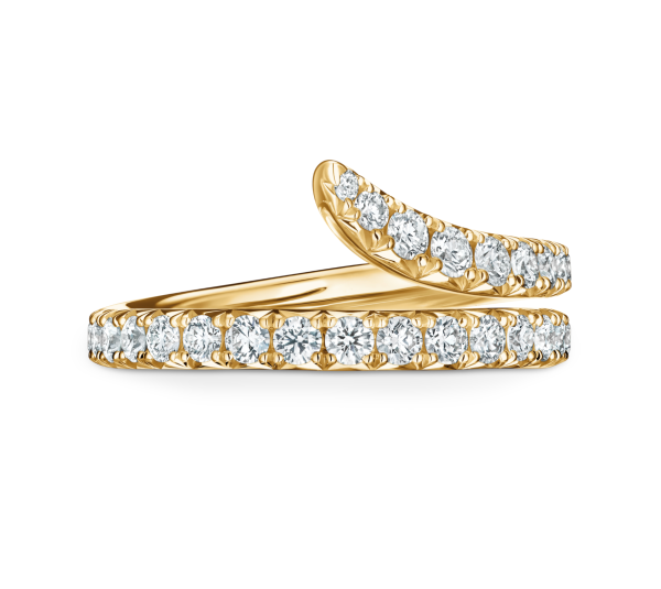 Vela Double Row Pave Ring Online Sale