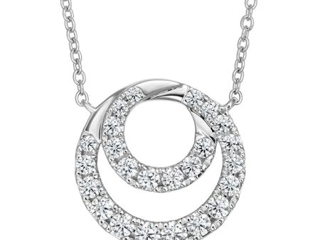 Hearts On Fire Lorelei Double Halo Diamond Pendant Necklace Cheap