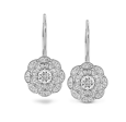 Lorelei Double Halo Diamond Drop Earrings Cheap