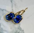 H20 Collection Deep Ocean 5.95ctw Sapphire Hoop Earrings in 18k YG Cheap