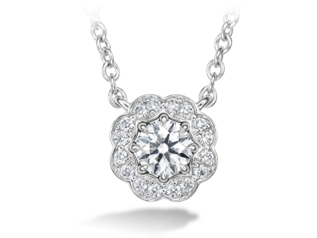 Lorelei Diamond Halo Pendant Online Hot Sale