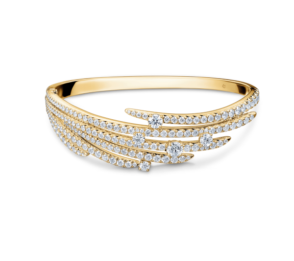 Vela French Cut Pave Bangle For Discount