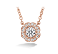 Lorelei Diamond Halo Pendant Online Hot Sale