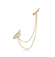 Lorelei Double Link Ribbon Ear Cuff Discount