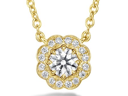 Hearts On Fire Lorelei Halo Diamond Pendant Necklace Cheap