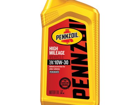 PENZZOIL HIGH MILEAGE SAE 10W-30 1QT (6 pack) Fashion