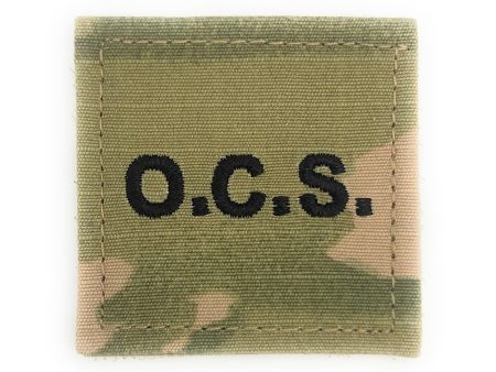 U.S. Army OCS Officer Candidate School Black Letters OCP with Hook Fastener Discount