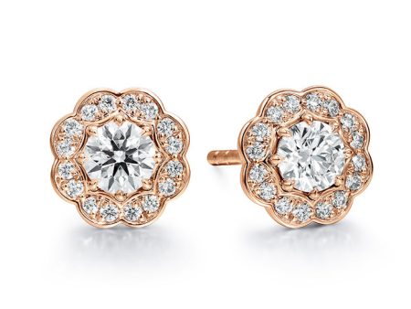 Hearts On Fire Lorelei Halo Stud Diamond Earrings Cheap