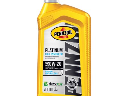 PENNZOIL PLATINUM FULL SYNTHETIC SAE 0W-20 1QT (6 pack) Supply