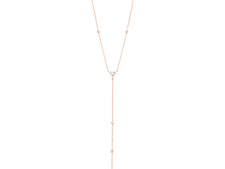 Hearts On Fire Triplicity Triangle Lariat Necklace For Sale