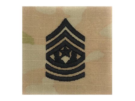 US Army E9 Command Sergeant Major OCP 2x2 Sew-On Rank (For Shirt, Jacket, Coat) For Discount