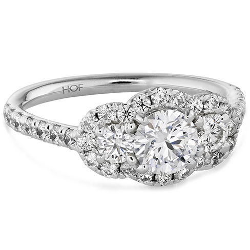 Hearts On Fire Transcend Three Stone Engagement Ring Online now