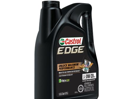 CASTROL EDGE UNLOCK MAXIMUN PERFORMANCE SAE 0W-20 5QT (3 pack) Sale