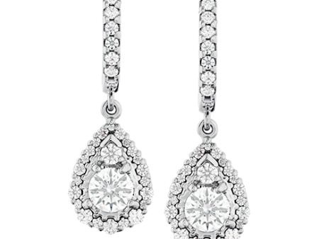 Hearts On Fire Teardrop Halo Drop Diamond Earrings Discount