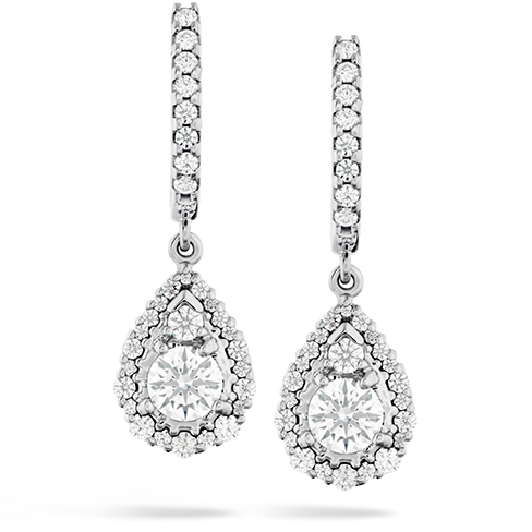 Hearts On Fire Teardrop Halo Drop Diamond Earrings Discount