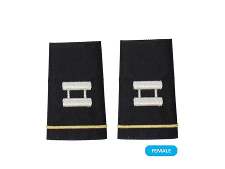 US Army O3 Captain Shoulder Marks (Small) - (Female) Sale