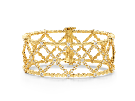 Lorelei Lattice Diamond Bangle For Sale