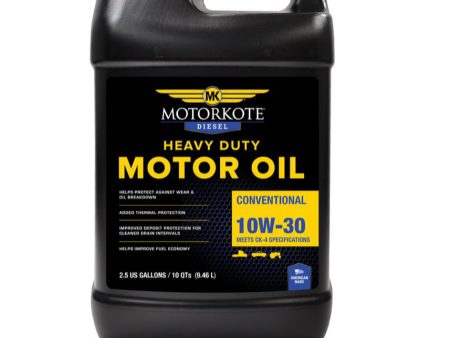 ACEITE DE MOTORKOTE DIESEL 10W-30, 2,5 GALLON   10 QT MK Fashion