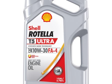 SHELL ROTELLA T5 ULTRA SYNTHETIC BLEND SAE 10W-30 FA-4 1GAL (4 pack) Cheap