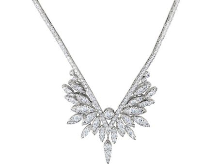 Hearts On Fire White Kites Crest Drop Diamond Necklace Sale