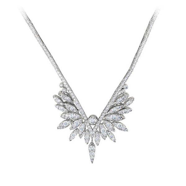 Hearts On Fire White Kites Crest Drop Diamond Necklace Sale