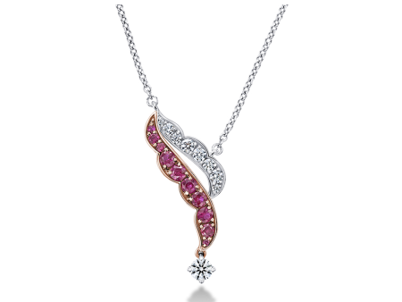 Lorelei Ribbon Ruby Pendant Hot on Sale