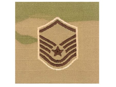 U.S. Air Force E7 Master Sergeant OCP Spice Brown Sew-On Rank For Shirt, Jacket, Coat Online Sale