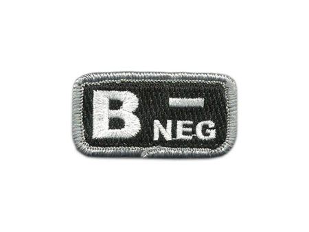 B- Blood Type Police Tactical Patch with Hook Fastener Sale