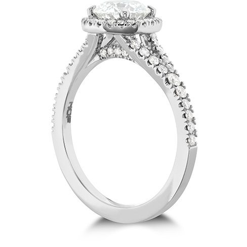 Hearts On Fire Transcend Premier Halo Split Shank Diamond Engagement Ring Online Hot Sale