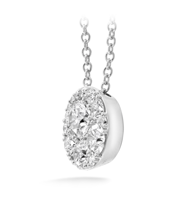 Tessa Diamond Circle Pendant Online now